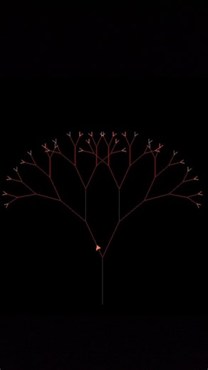 Fractal Tree Animation 🌿 | Recursion Visualized