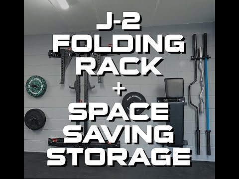 Rival J-2 Series Folding Rack set up and preview + Wall mounted gym storage solutions