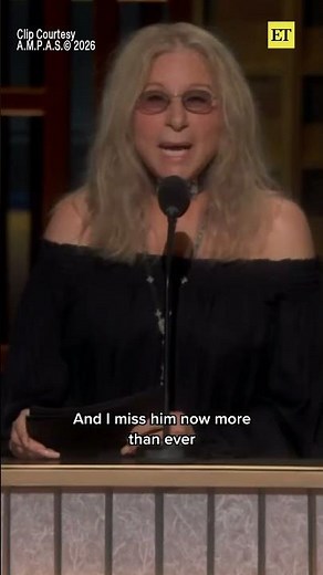 Barbra Streisand praises the late Robert Redford before closing the #Oscars In Memoriam tribute. 🖤