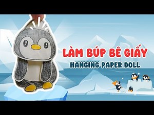 Cách Làm Búp Bê Giấy Treo Đơn Giản Cho Bé | DIY Hanging Paper Doll for Kids | Bubby Kids