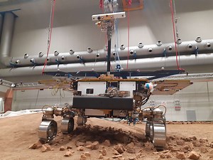 Le rover ExoMars de l'ESA s'entraîne sur un terrain simulant Mars