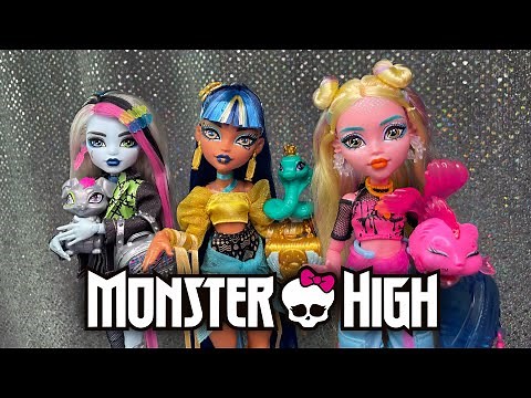 Monster High G3 Core Refresh Frankie Stein, Cleo, and Lagoona Doll Unboxing & Review