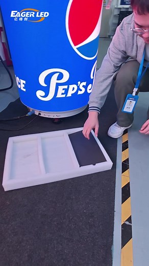 Repairing aluminum cans.#ledscreen #leddisplay #eagerled