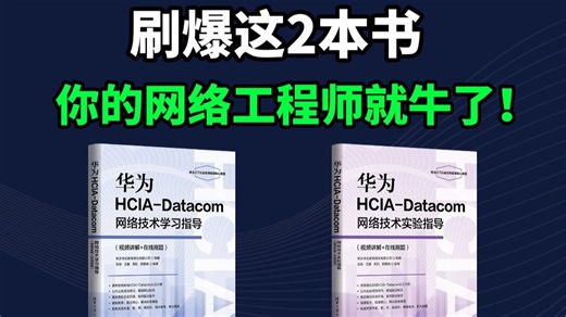 【附PDF】《HCIA-Datacom网络技术实验指导》网络工程，刷爆这2本书你的HICA就稳了！！！