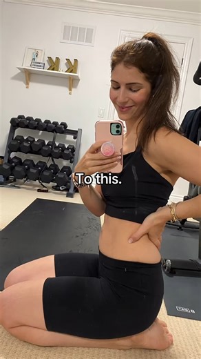 These are the exercises i did daily to restore my core after pregnancy and close my 3 finger gap. This program is available in my app! Its also important to remember time, diet and genetics play a massive role. These photos are 6 months apart. All our postpartum bodies are beautiful 🖤 #postpartumtransformation #postpartumbody #postpartumworkouts #postpartumworkoutathome #3monthspostpartum | Blissful Asanas