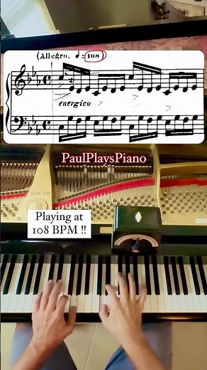 🚀 Fast Metronome 🎹 BACH “Prelude in C Minor” BWV 847