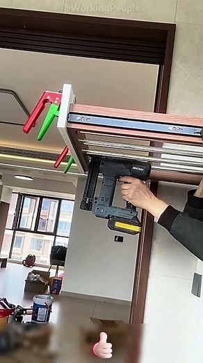 Woodworking craft for installing washing machine wooden cabinet 🪵🧺💧
