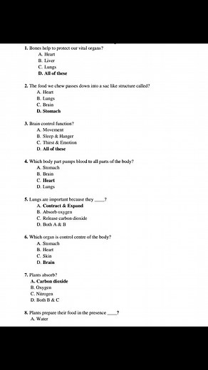 2.2K views · 23 reactions | General Science Test 400+ MCQS with Answers #fblifestyle | Franklin - Online LET, CSE, IELTS & Celpip Private Tutorial | Facebook