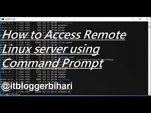 How to Access Remote Linux server using windows Command Prompt