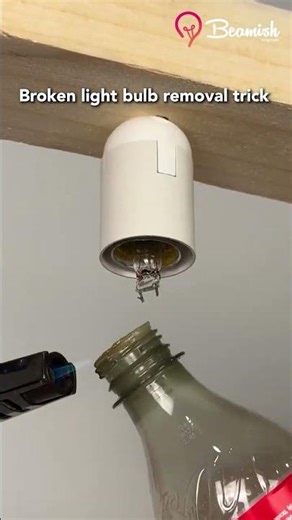 Broken light bulb removal trick #easy #bulb #remove #trick