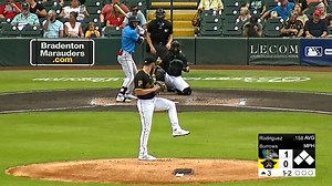 Mike Burrows strikes out the side