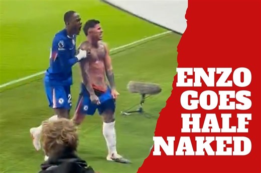 Enzo Fernandez was ready to get naked after scoring the winning goal for Chelsea