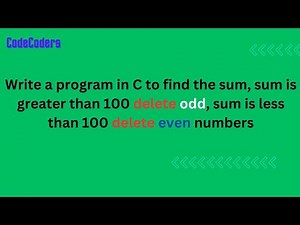 Part 21 | Arrays in C | മലയാളം | Delete Even and Odd numbers