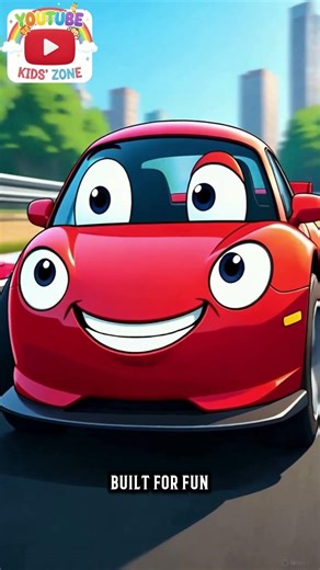 Cute Cartoon Racing Car Speeding Through the City 🚗💨 | Fun Animated Short