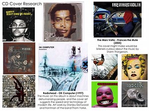 CD cover mood board