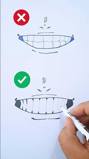 How to draw a Man's mouth 😁✨ #myart #howtodraw #animedrawing