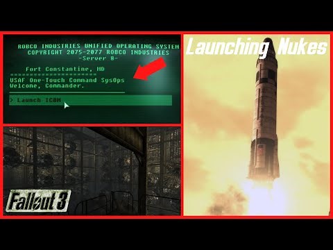 Fallout 3: Launching the ICBM Nukes at Fort Constantine