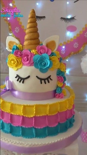 🦄🌈 Unicornios, torta, decoración, bocaditos, decoracion para cumpleaños de niña, arco iris
