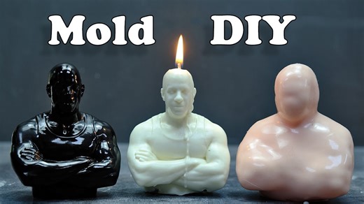 How to Make a Vin Diesel Candle Mold?