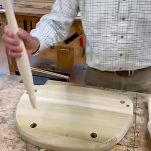 1.2K views · 36 reactions | Here’s my whole process of legging up a chair in about 165 seconds. It was actually about 80 minutes work. This video is only for diehard chairmakers, I’m guessing!! #leggingup #chairmaking #windsorchair | The Windsor Workshop | Facebook