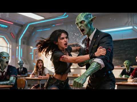 Alien Teacher Slaps Deathworld Girl for Not Learning Lesson Seconds Later She Breaks His Arm SciFi