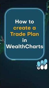 How to create a Trade Plan in WealthCharts #wealthcharts #shorts