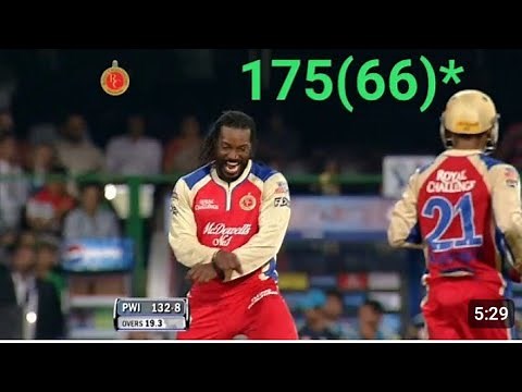 RCB Vs PWI | IPL 2013 Match no 31 Highlights Chris Gayle 175 from 66 #rcb #abd #viratkohli #gayle