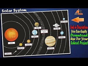 HOW TO DRAW SOLAR SYSTEM FOR KIDS STEP BY STEP | SCHOOL PROJECT | SCIENCE PROJECT