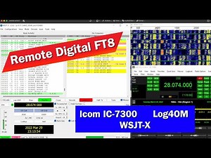Remote FT8 with Icom IC-7300 | WSJT-X | Team Viewer | Ham Radio Deluxe | Log4OM | POTA Contacts