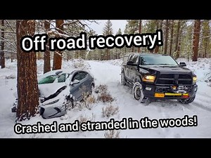 He crashed into a tree and then hiked 20 miles to get help!