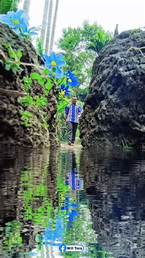 Creative video with puddle effect