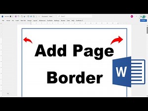 How to Insert Page Border in Word Document