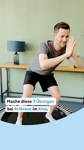 👣 Bewegung statt Stillstand – bei Kniearthrose ist sanftes Training das A und O! Unser bellicon Physiotherapeut zeigt Dir heute 3 Übungen auf dem Minitrampolin, die Du bei Arthrose im Knie gut machen kannst – ohne Überlastung, dafür mit viel Wirkung: 💧 Fördere die Produktion von Gelenkflüssigkeit 🤸‍♀️ Bleib mobil und stärke Deine Muskulatur 🧘‍♂️ Spüre, wie sanftes Schwingen den Druck auf Deine Gelenke reduziert 💡 Wichtig: Höre auf Deinen Körper und starte langsam. Bewegung ist Medizin – bes