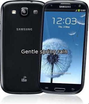 Samsung Galaxy S3 ringtone - Gentle spring rain