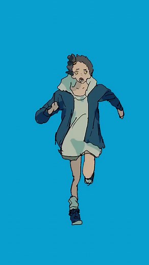 全力疾走少女のアニメーション