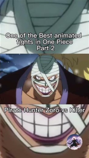 One of the Best animated fight scenes Part 2 #onepiece #Zoro_vs_killer #Beyondgrandline