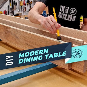 956K views · 3.6K reactions | See How to Make a Big Modern Dining Table. Steel legs and a natural wood top are such a clean look! | Fix This Build That | Facebook