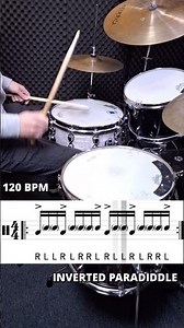 Inverted Paradiddle Fill: Drum Tutorial #drumgroove #drumlesson