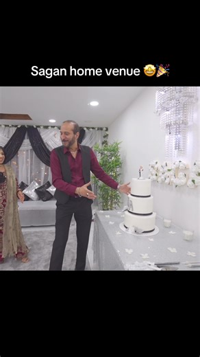 ❤️OUR SAGAN AT HOME VENUE 🎉🤲 #shaniisworld #mubarak #surprise #party #shaadi #mehndi #desi