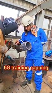 Training capping 6G fcaw. See more in the long video #welding #training #fcaw #6G #capping #fblifestyle #foryouoage | Welder Art