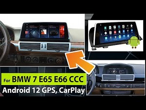 10.25'' BMW 7 series E65 E66 Android 12 navigation GPS screen upgrade Apple Carplay + Android Auto!