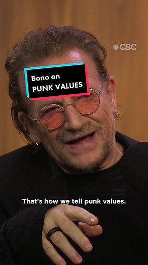 @u2’s Bono on the definition of punk values — check out the full interview with Tom Power now on CBC’s q ▶️ #u2 #bono #punkrock #punk #punkmusic