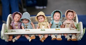 Appraisal: Dionne Quintuplets Dolls & Rocker, ca. 1934