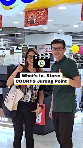 What’s in store at COURTS Jurong Point 👀 ✔️ Clear, easy-to-understand payment options ✔️ COURTS DCS Mastercard & Flexi Plans benefits ✔️ Exclusive promos you won’t find everywhere ✔️ Friendly staff who genuinely help — no hard sell Everything you need, made easy — right here at Jurong Point. 👉 Head down to COURTS Jurong Point and shop today! #courtssg #WhatsInStore #COURTSJurongPoint #ShopSmart #HassleFreeShopping | COURTS