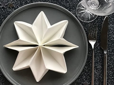 Fold dine servietter som søde stjerner - Homemade