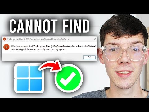 Windows Cannot Find "Uninstall.exe" or "Unins000.exe" - Fix