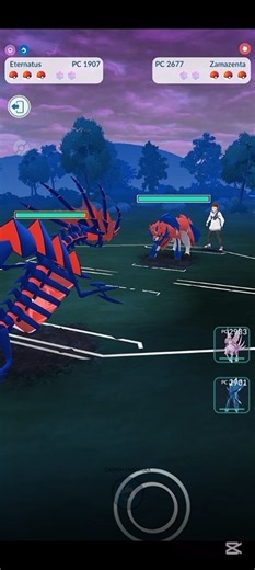 💥Eternatus Vs Zamazenta, PVP Batalla Legendaria en Pokémon Go💥 #Pokemongo #pokémon #short