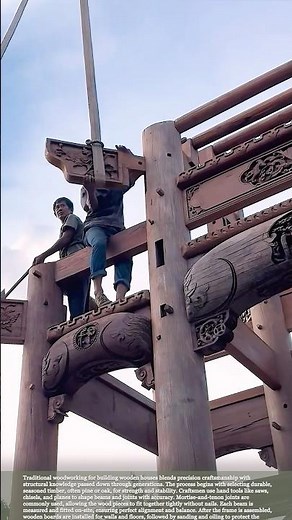 Master Craftsmanship: How Wooden Houses Are Built by Hand #woodworking #house