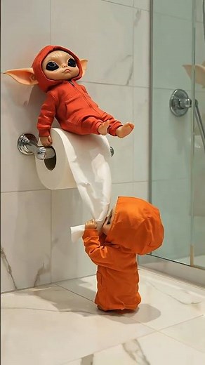 Tiny Aliens’ Mess! 👽🧼 Washroom Escape & Tissue Roll Fail