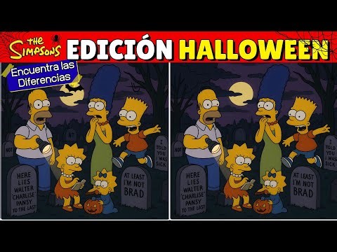 👻 The Simpsons Halloween Version 2 🎃 | Find the Differences 👀 (Hard Challenge 🔥)